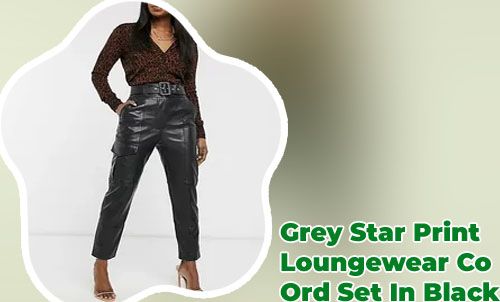 Black leather co ord