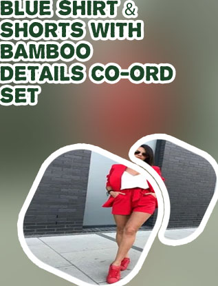 Blazer co ord set shorts