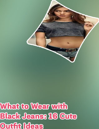 Cute outfits with black crop top