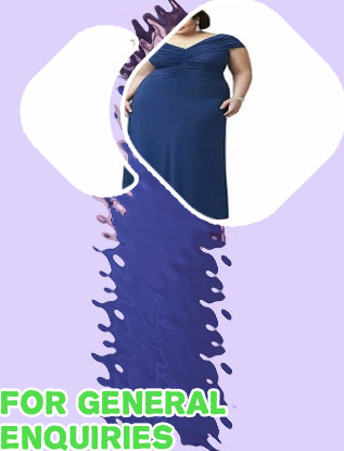 Evening gown for chubby ladies