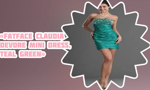 Green mini cocktail dress