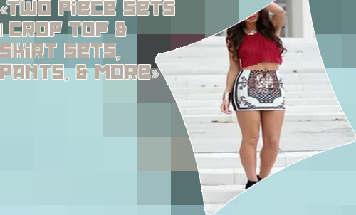 Mini skirt and top co ord
