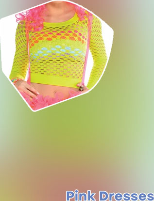 Neon pink club dress