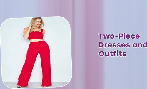 Red two piece set pants and top