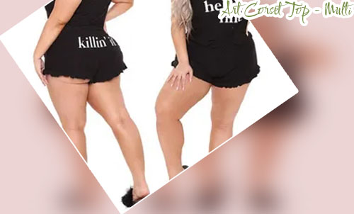 Womens plus size two piece sets